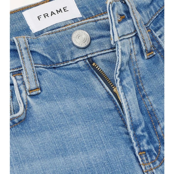 $246 Frame Women's Blue Denim Le High Flare Cebu Jeans Pants Size 27 NWT - Picture 3 of 6